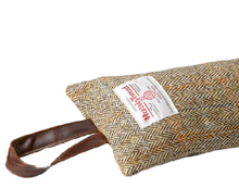 Load image into Gallery viewer, Harris Tweed Draught Excluder with Leather Detail