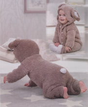 Load image into Gallery viewer, Wendy Peter Pan Baby Chunky Knitting Pattern - Bunny All in One (P1295)