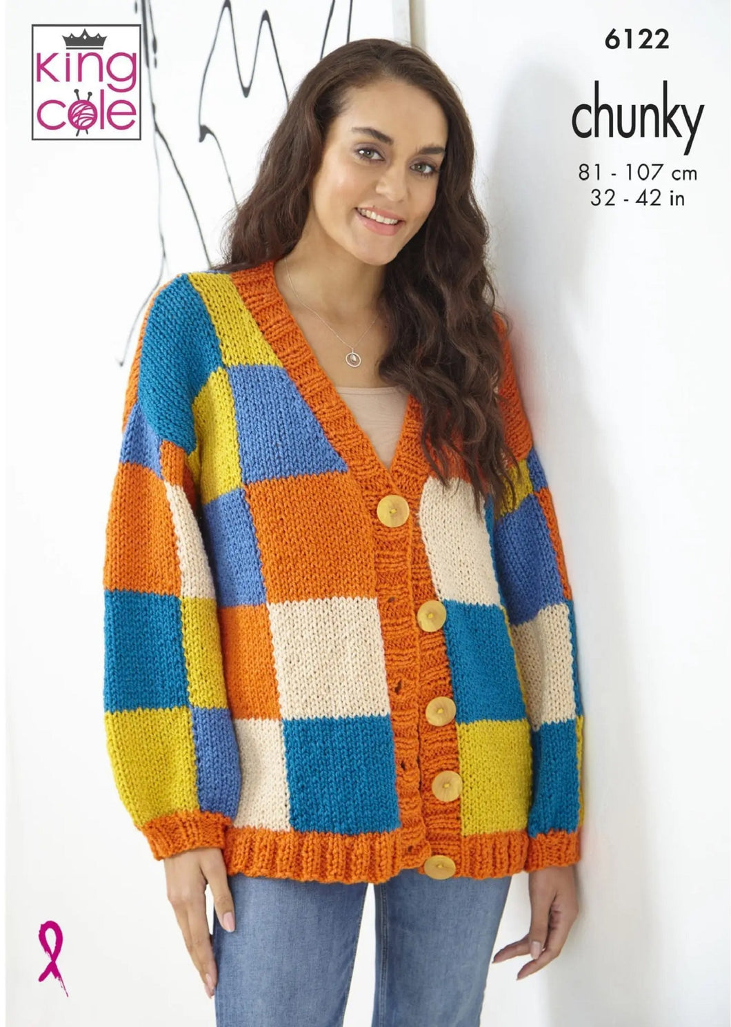 King Cole Chunky Knitting Pattern Ladies Cardigans (6122)