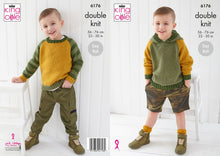 Load image into Gallery viewer, King Cole Double Knitting Pattern – 6176 Kids Sweater &amp; Hoodie