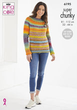 Load image into Gallery viewer, King Cole Super Chunky Knitting Pattern Ladies Sweaters (6195)