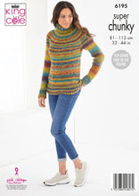 Load image into Gallery viewer, King Cole Super Chunky Knitting Pattern Ladies Sweaters (6195)