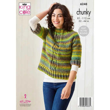 Load image into Gallery viewer, King Cole Knitting Pattern Womens Chunky Knit in the Round Sweater (6248)