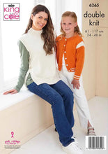 Load image into Gallery viewer, King Cole Adult &amp; Kids Knitting Pattern Matching Sweaters &amp; Cardigans (6265)