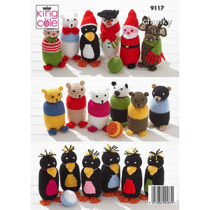 King Cole Indoor Skittles Crochet Pattern (9117)