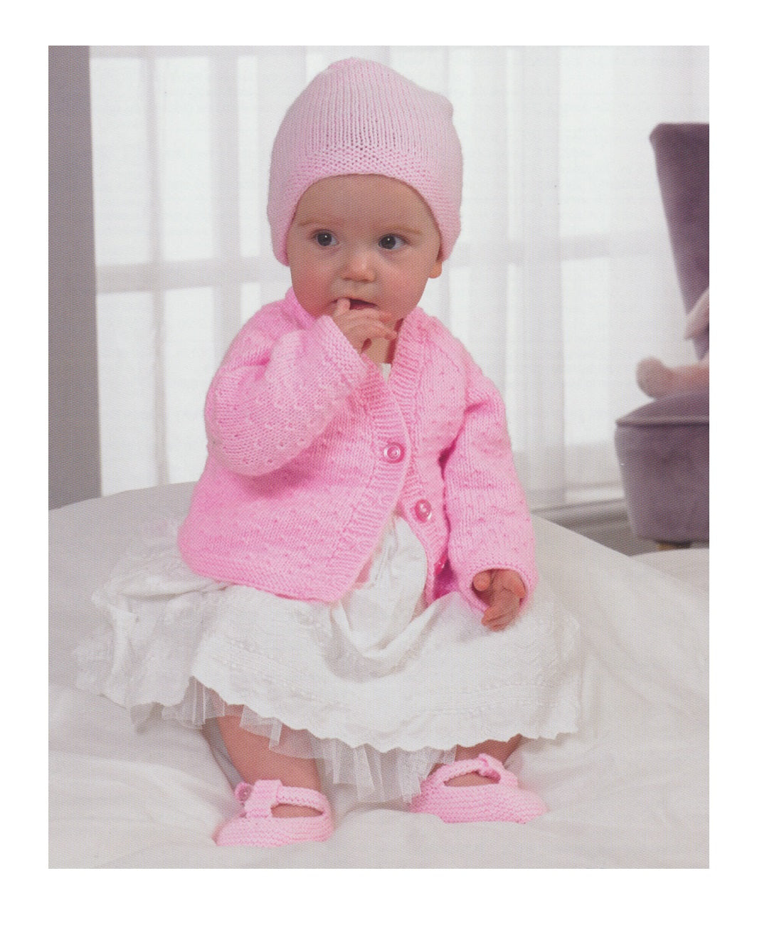 Wendy Peter Pan Baby DK Knitting Pattern - Hats Bootees & Mittens (PP0 ...