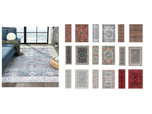 Load image into Gallery viewer, Traditional Persian Rug or Runner Machine Washable (Various Designs)