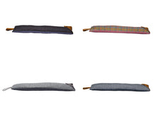 Load image into Gallery viewer, Harris Tweed Double Sided Draught Excluder with Leather Detail (Various Designs)