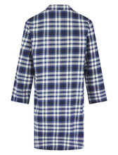 Load image into Gallery viewer, Walker Reid Mens Blue Checked Polycotton Nightshirt