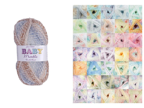 James Brett Baby Marble Double Knitting Yarn (Various Shades)