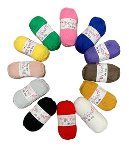 King Cole Big Value DK Craft Toy Knitting Yarn (12 Colours x 50g)