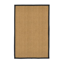 Load image into Gallery viewer, Natural Herringbone Weave Coir Rug or Runner with Coloured Border (7 Colours)