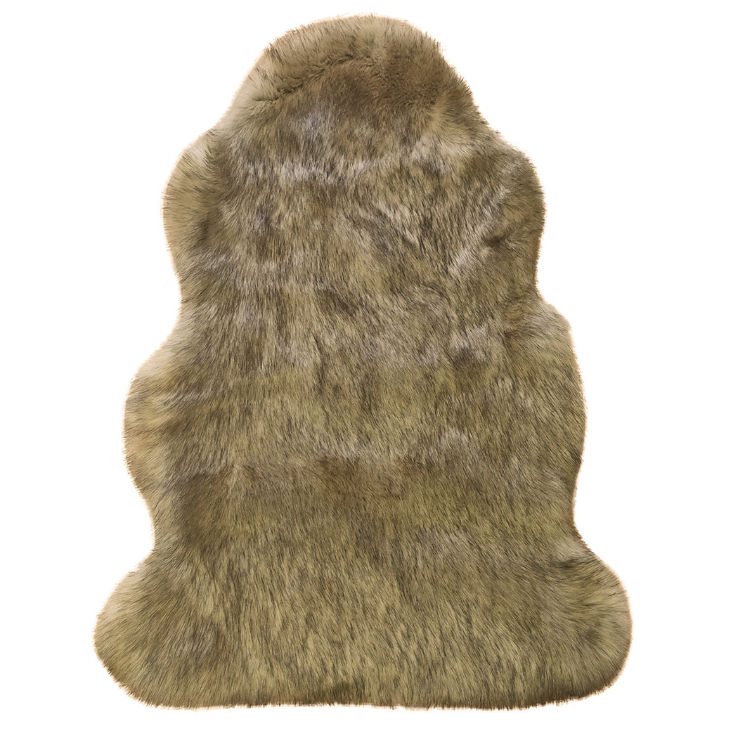 Extra Thick Soft Acrylic Luxury Faux Fur Sheepskin Rug 90cm x 90cm (2 Colours)