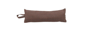 Coral & Grey Check Draught Excluder (5 Sizes)