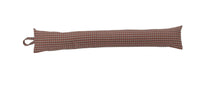 Load image into Gallery viewer, Coral &amp; Grey Check Draught Excluder (5 Sizes)