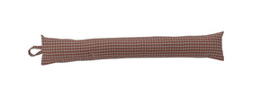 Coral & Grey Check Draught Excluder (5 Sizes)