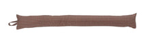 Load image into Gallery viewer, Coral &amp; Grey Check Draught Excluder (5 Sizes)