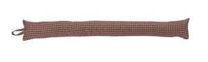 Coral & Grey Check Draught Excluder (5 Sizes)