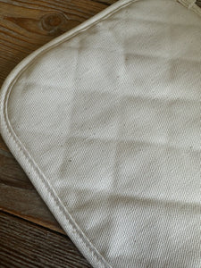 Pair of Cream Quilted Cotton Oven Pan Holders