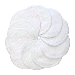 Upcycled Cotton & Towelling Reusable Make Up Face Wipes (Mixed Pack of 5 or 10)