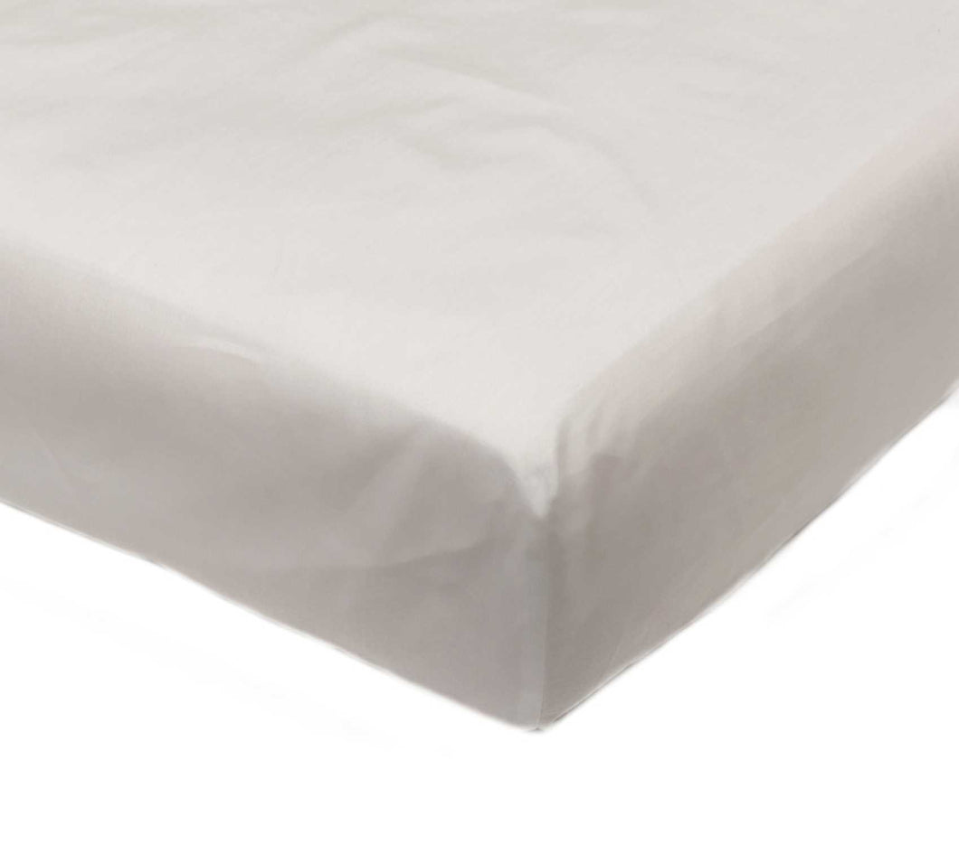 Extra Deep 18” Cotton Fitted Sheet White (Single)