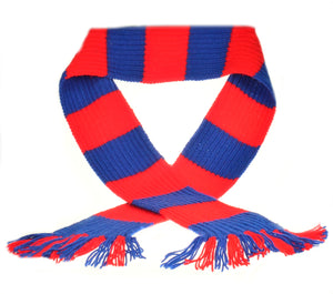 Striped Sports Scarf Kit - Knitting Pattern & Wool (Various Colours)