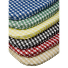 Load image into Gallery viewer, Gingham Check Tie On Seat Cushion Pad (Various Colours)