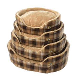 Gor Pets Essence Soft Fleece Standard Checked Bed (3 Colours)