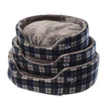 Load image into Gallery viewer, Gor Pets Essence Soft Fleece Standard Checked Bed (3 Colours)