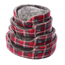 Load image into Gallery viewer, Gor Pets Essence Soft Fleece Standard Checked Bed (3 Colours)