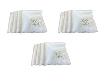 Load image into Gallery viewer, Table Napkins Embroidered Sprig Design 18&quot; x 18&quot; (4 Colours)