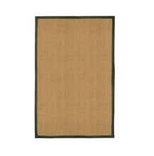 Load image into Gallery viewer, Natural Herringbone Weave Coir Rug or Runner with Coloured Border (7 Colours)