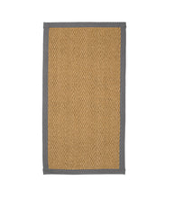 Load image into Gallery viewer, Natural Herringbone Weave Coir Rug or Runner with Coloured Border (7 Colours)