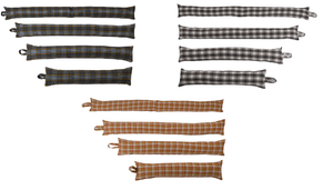 Poly Wool Check Fabric Draught Excluder (3 Colours)