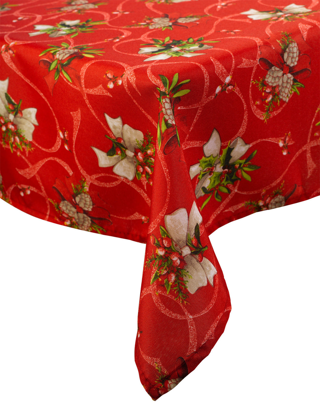 Christmas Holly & Bow Pattern Table Cloth ( 2 Sizes)