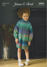 Load image into Gallery viewer, James Brett Knitting Pattern Double Knit Kids Sweater &amp; Dress (JB925)