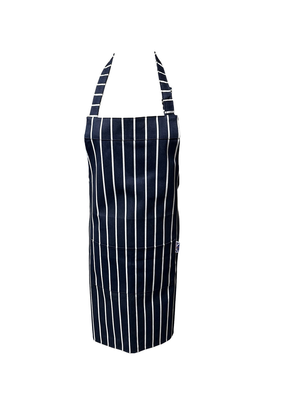 100% Cotton Bib Apron with Pocket & Adjustable Neck Loop 60cm x 80cm (Navy)