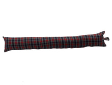 Load image into Gallery viewer, Black Stewart Mini Tartan Check Draught Excluder (6 Sizes)