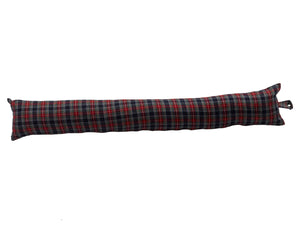 Black Stewart Mini Tartan Check Draught Excluder (6 Sizes)