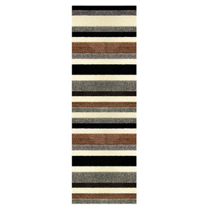 Linea Striped Area Machine Washable Rug or Runner (2 Colours)