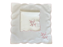 Load image into Gallery viewer, Table Napkins Embroidered Sprig Design 18&quot; x 18&quot; (4 Colours)