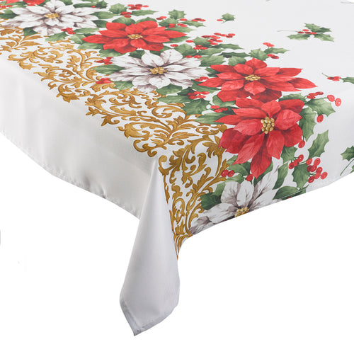 Poinsettia Christmas Table Cloth (3 Sizes)