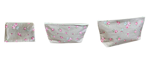 Rose Make Up or Feminine Toiletries Discreet Storage Bag 3 Sizes