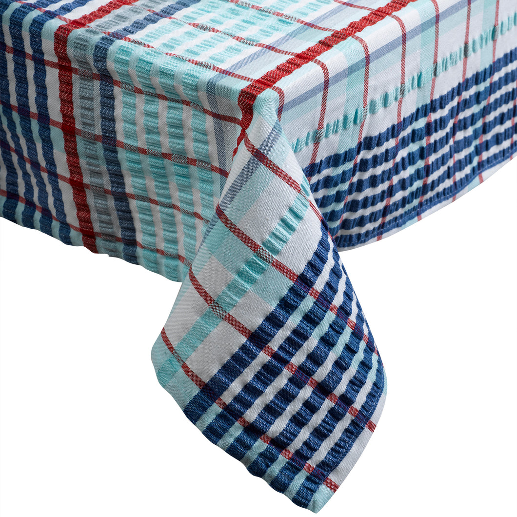 Pack of 4 Seersucker Check 100% Cotton Napkins 18 x 18 (Various Colours)