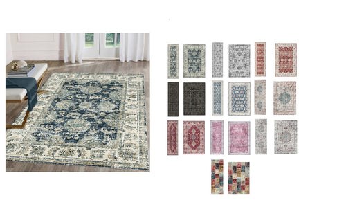 Silk Road Collection Oriental Inspired Statement Rug or Runner (Various Designs)