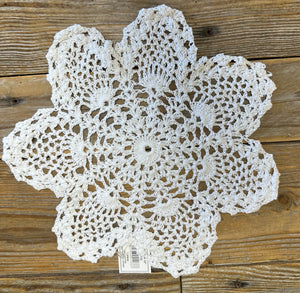 White Snowflake Crochet Doilies - Pack of 6 (10")