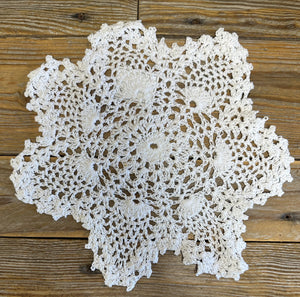 White Snowflake Crochet Doilies - Pack of 6 (10")