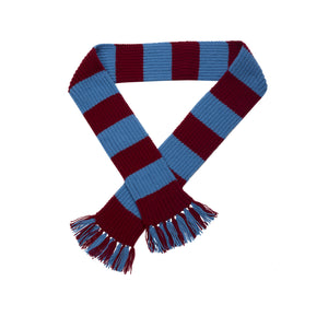 Striped Sports Scarf Kit - Knitting Pattern & Wool (Various Colours)