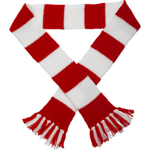 Striped Sports Scarf Kit - Knitting Pattern & Wool (Various Colours)