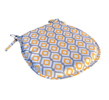 Load image into Gallery viewer, Yellow Abstract Pattern Outdoor Water Resistant Seat Pad, Cushion or Cover